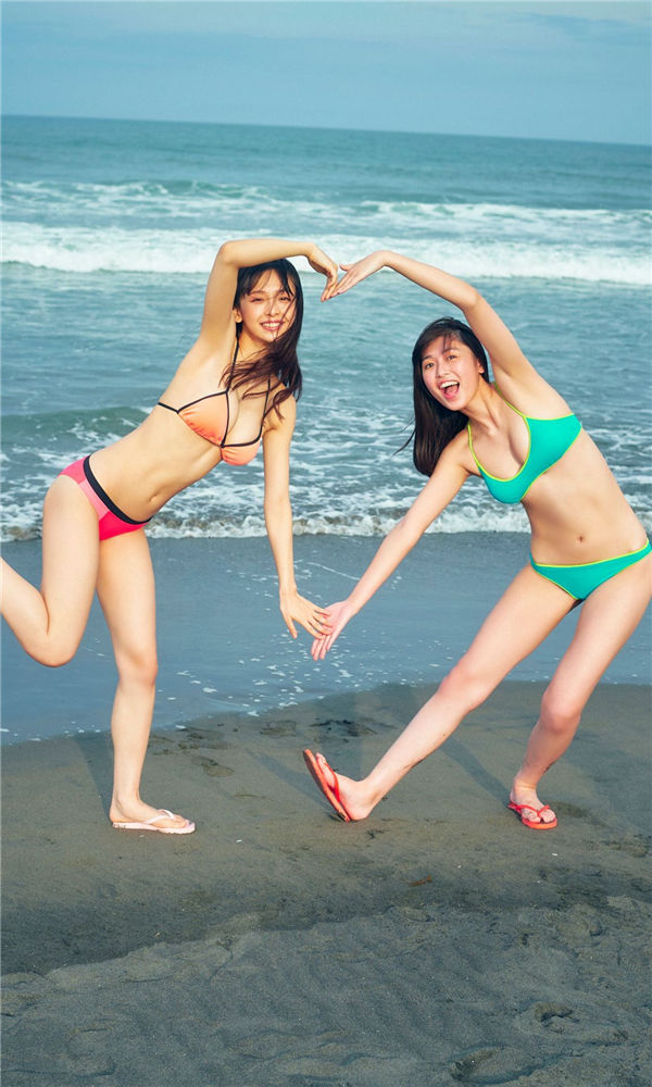 [图片6]-华村飞鸟&北向珠夕写真集《夏、駆ける、青春。》高清全本[66P]插图-猩猩智库-提供高质量的日系写真！